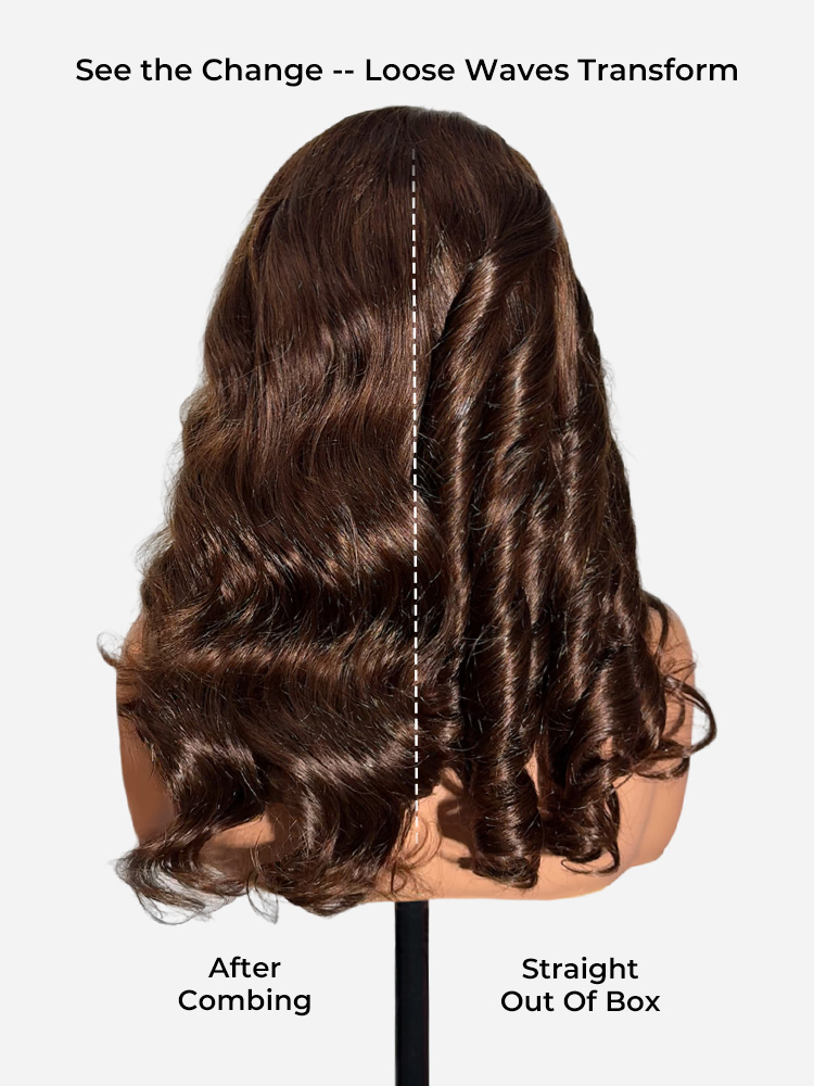 side part body wave glueless wig