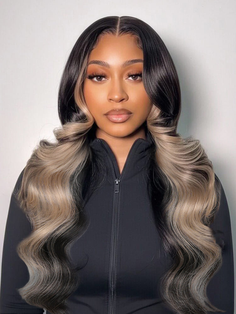 pre-styled ash blonde wig