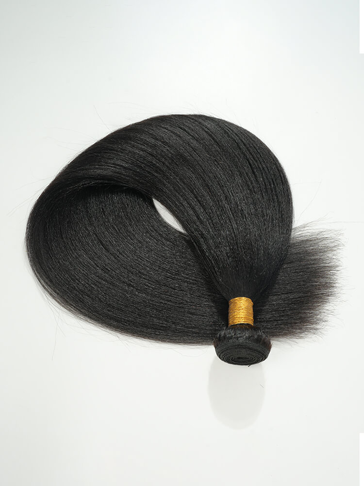 Natural Light Yaki Human Hair Weave