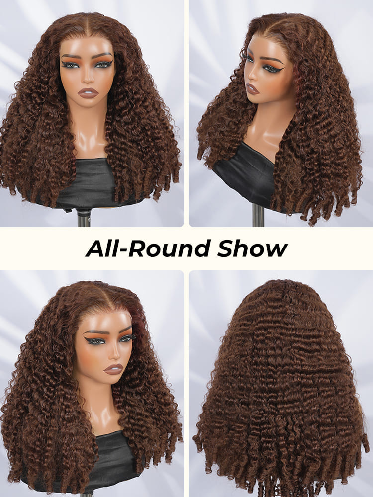 250 high density curly wig