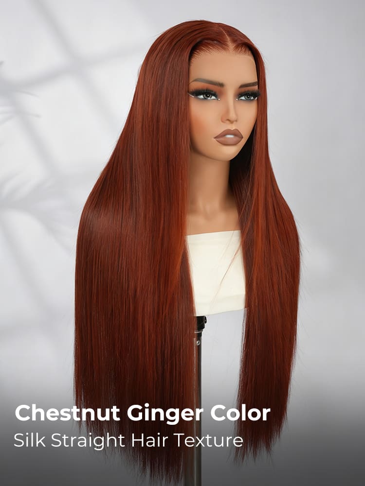 ginger straight wigs