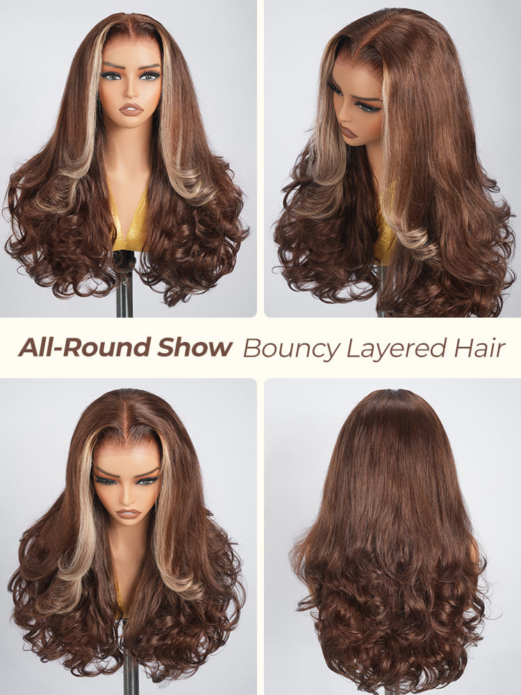 super full super bouncy human hair wig