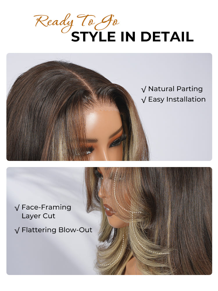 pre-styled glueless bob wig