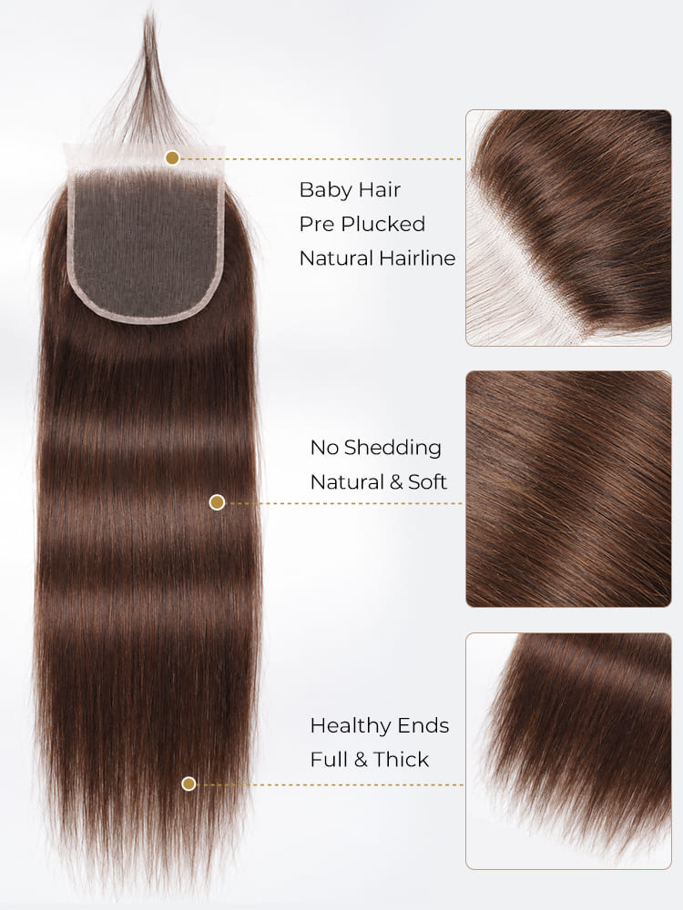 100% human hair lace closure