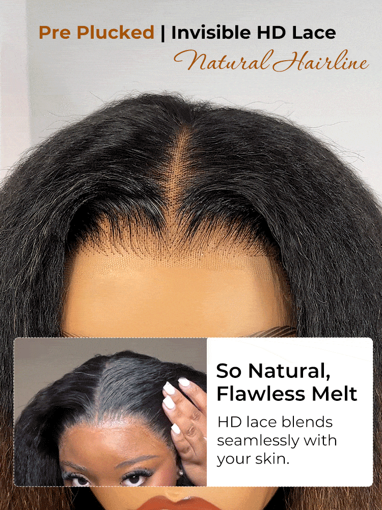 HD lace with natural hairline