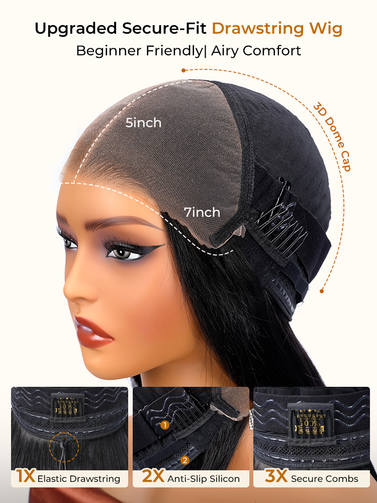 5x7 Lace Closure Wig Beginner-Friendly