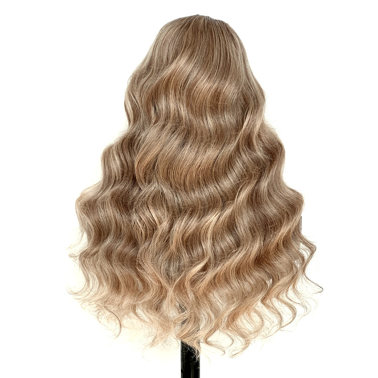 Light Beige Blonde Highlights Wigs