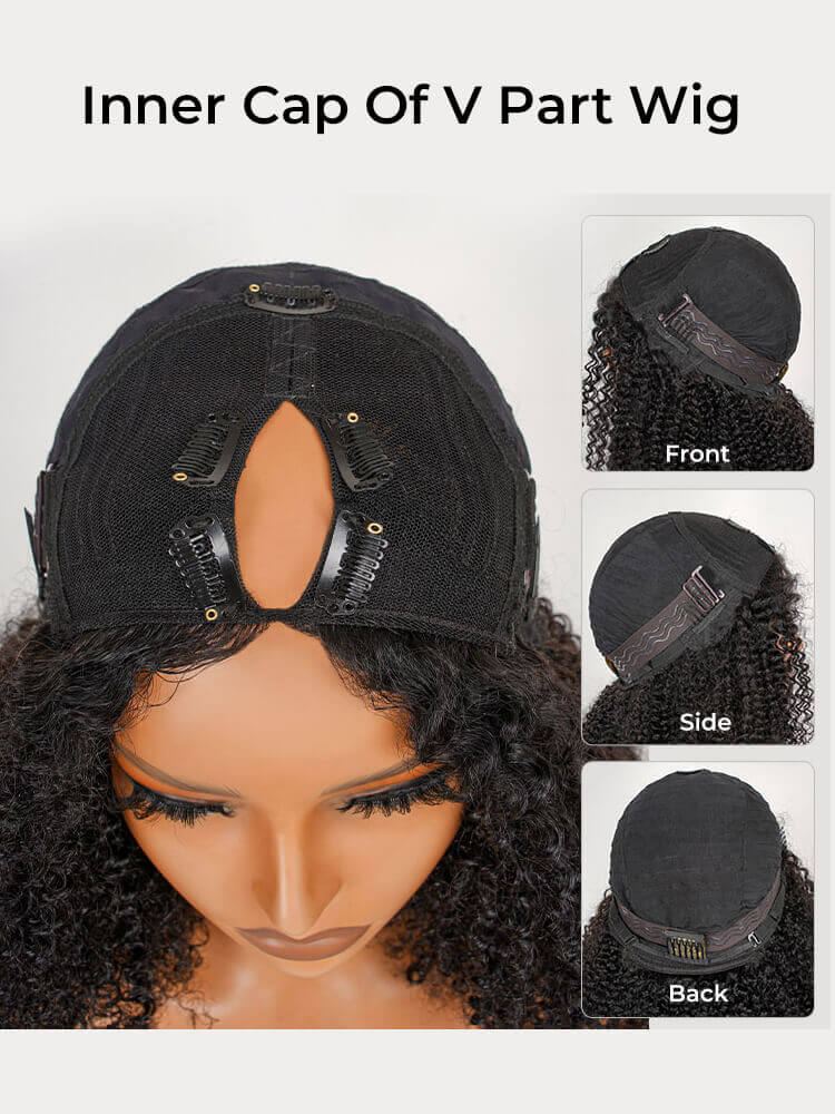 V Part Wig