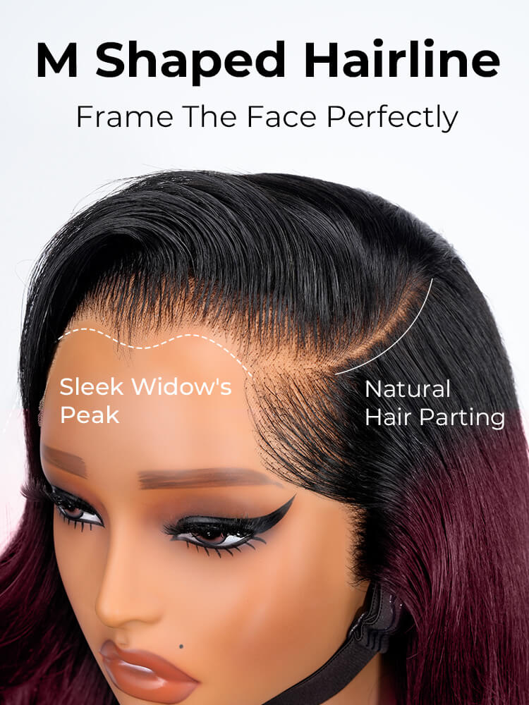 m hairline with widow's peak