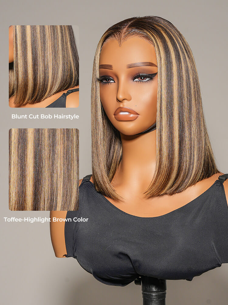 bob wig with widows peak
