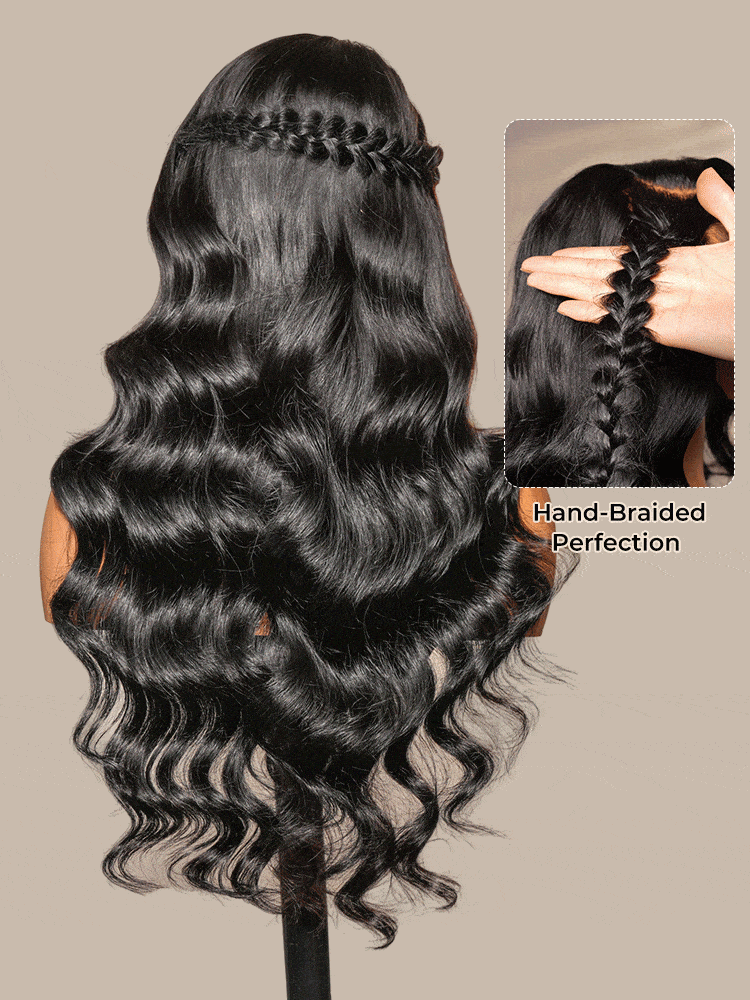 hand-braided wigs human hair