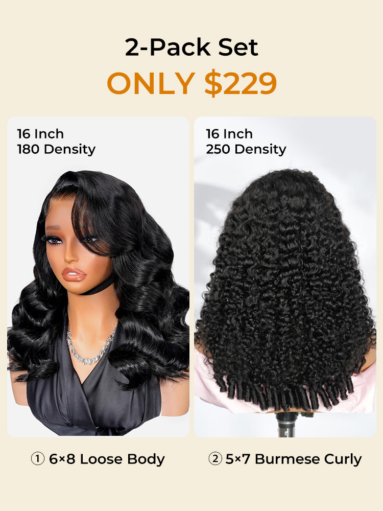 2 Ready To Go Wigs Pack
