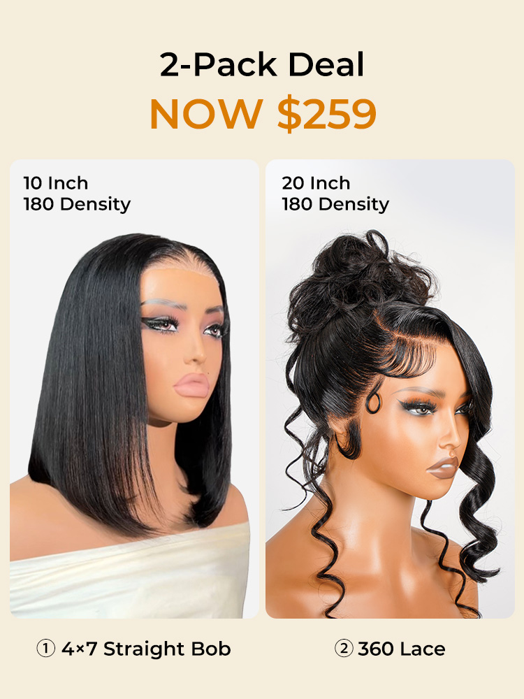 2 Ready To Go Glueless Wigs Pack