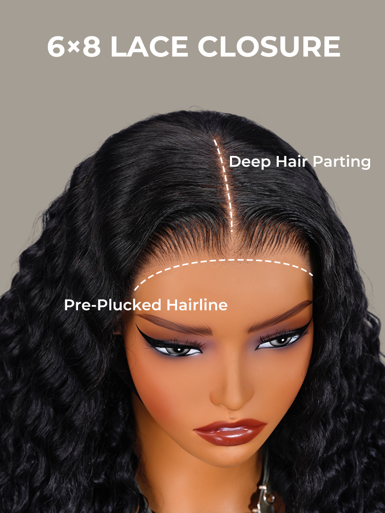 Glueless Deep Ready To Wear Closure Wig