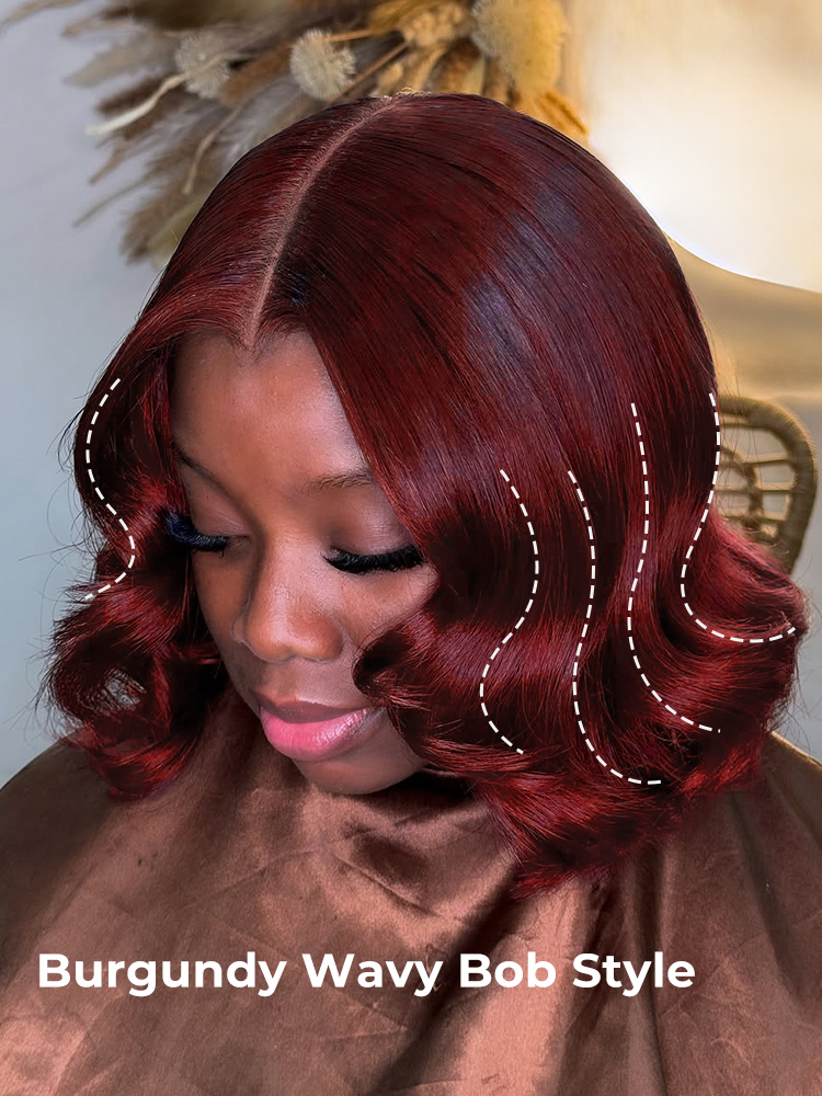 body wave bob lace front wig