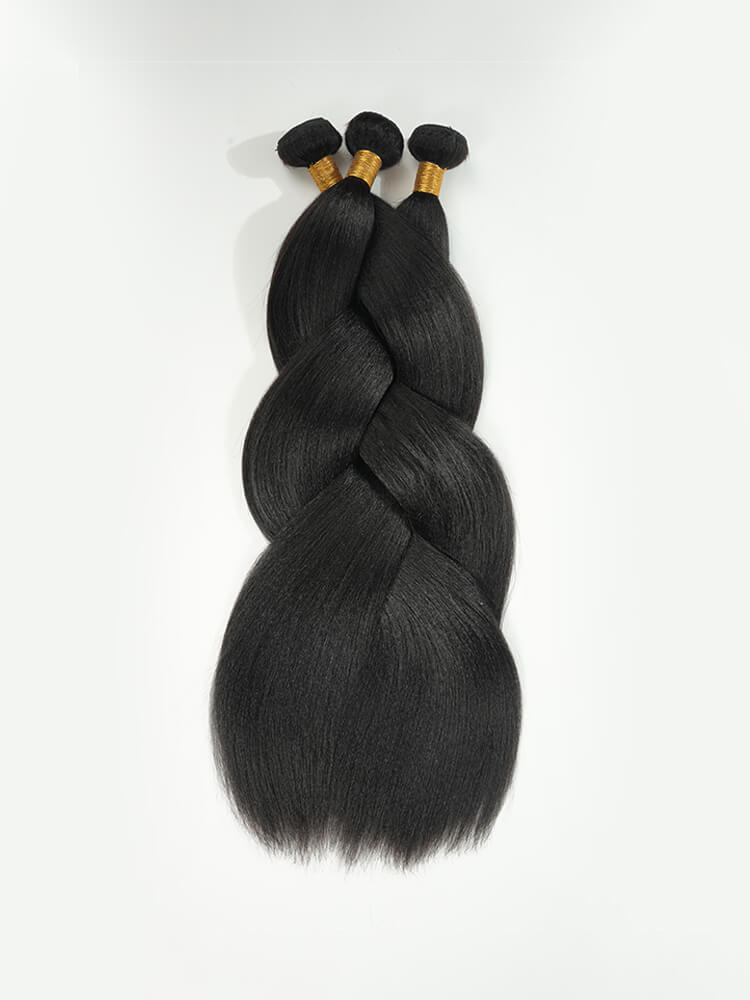 Premium Light Yaki Straight Hair Bundle