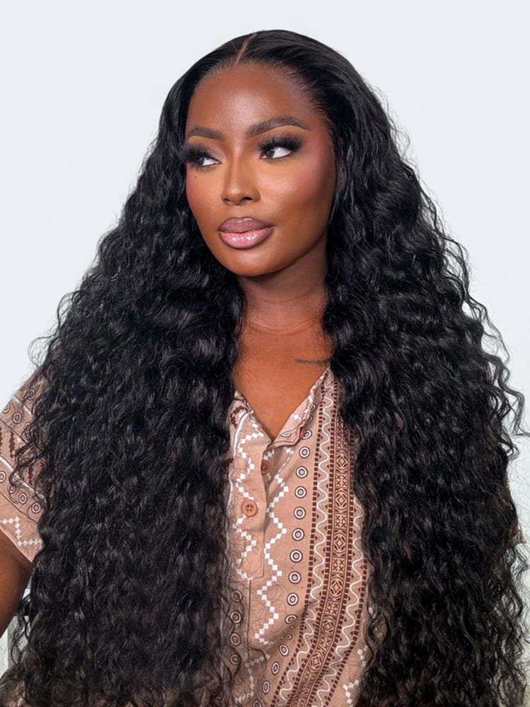 Double Drawn Loose Deep Wave 5x5 Built-In Scalp Wig Top Grade Hair