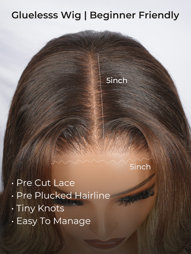 pre-cut pre plucked 5x5 lace closure