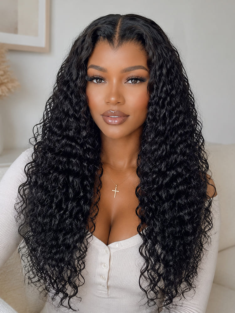 loose wave glueless lace frontal wig