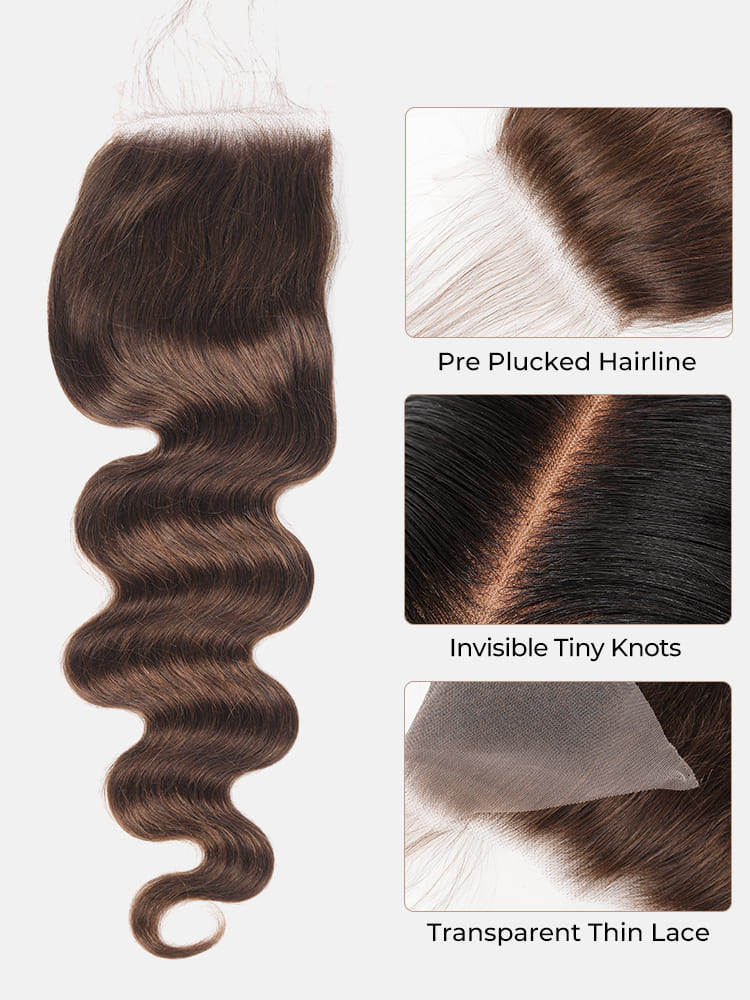 pre plucked lace closure tiny knots