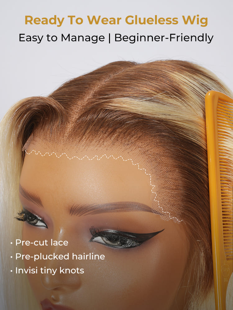 short bob glueless wig
