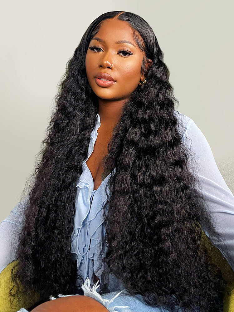 super long deep wave wig