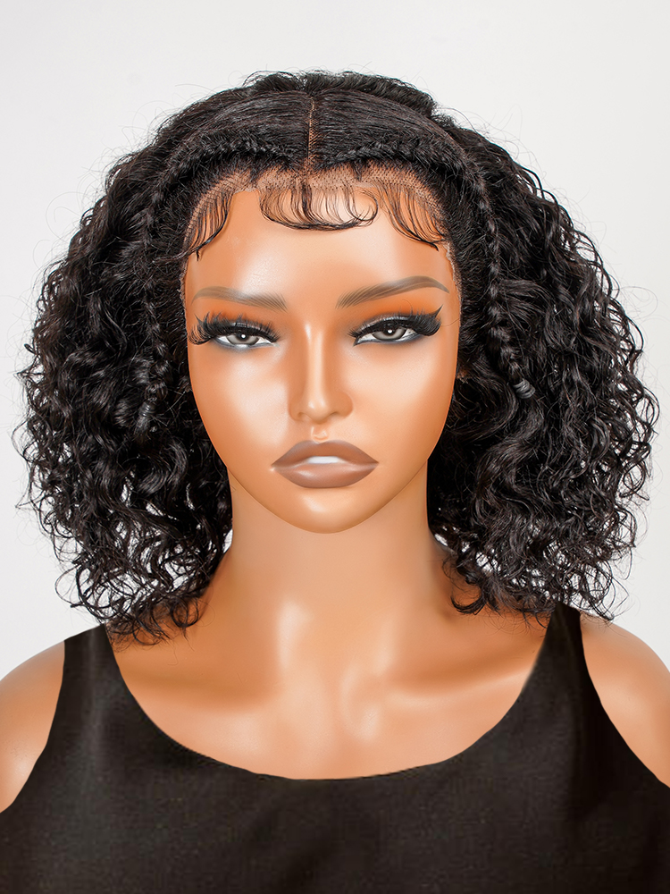 pre styled water wave bob wig