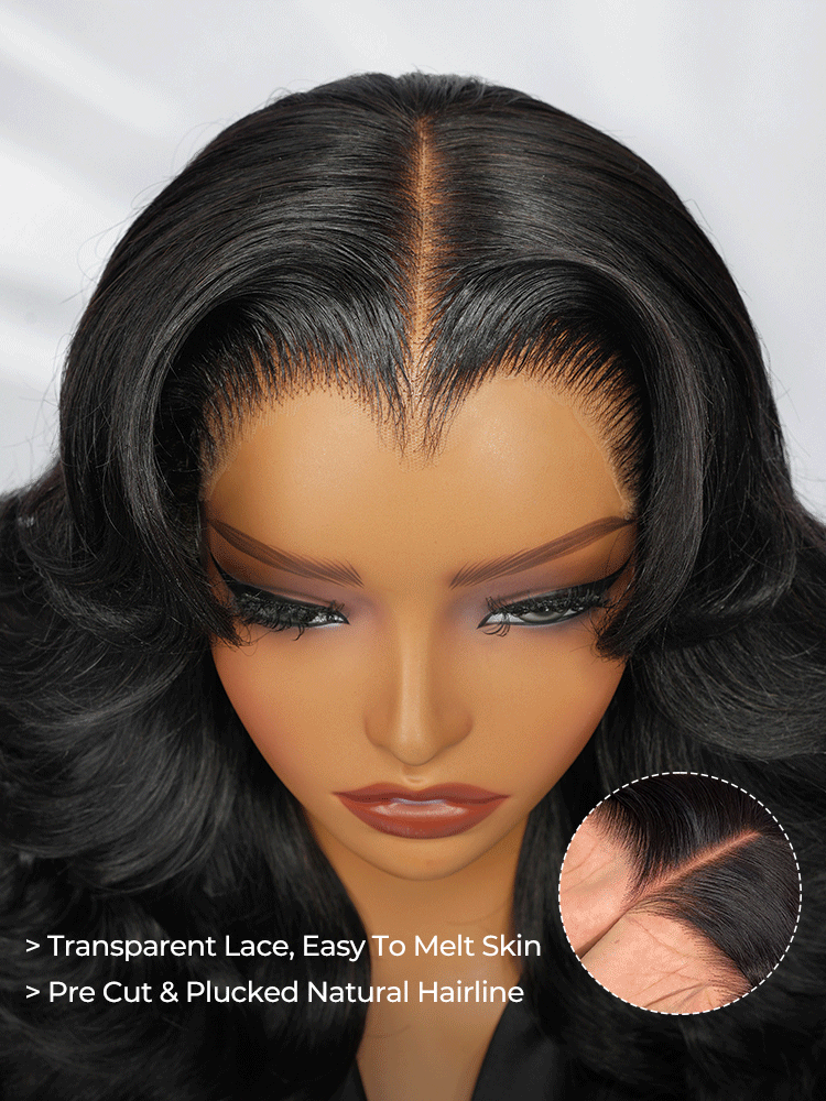 transparent 6x8 lace front wig