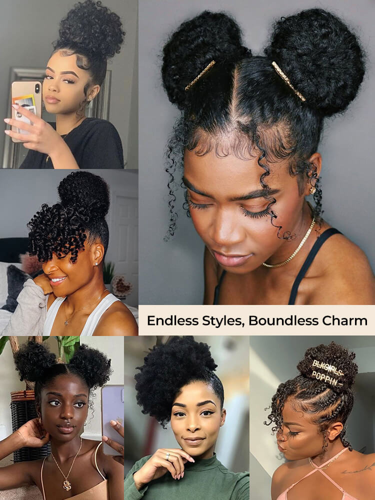 Beginner-Friendly Afro Puff Extension
