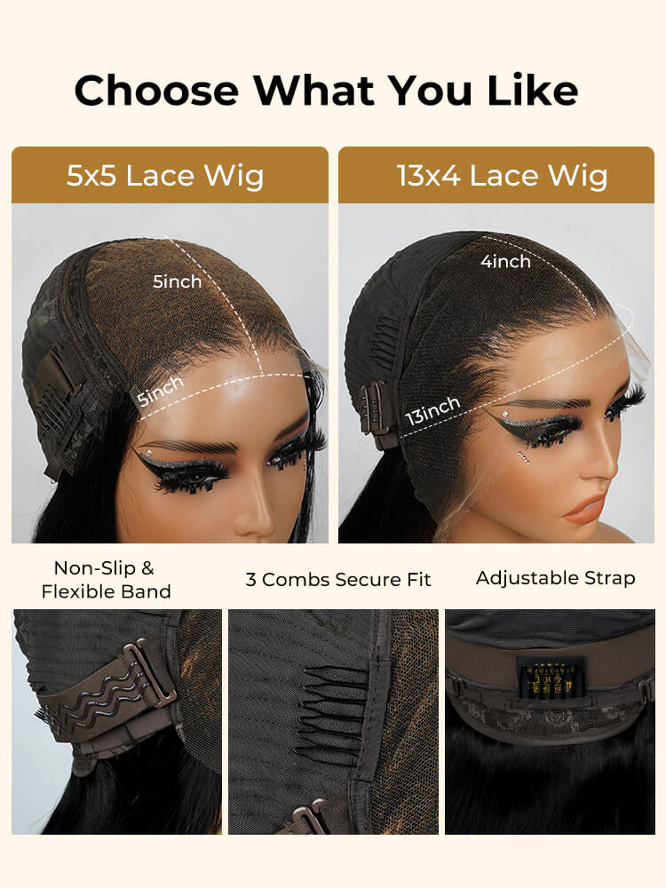 lace closure wigs and lace frontal wigs