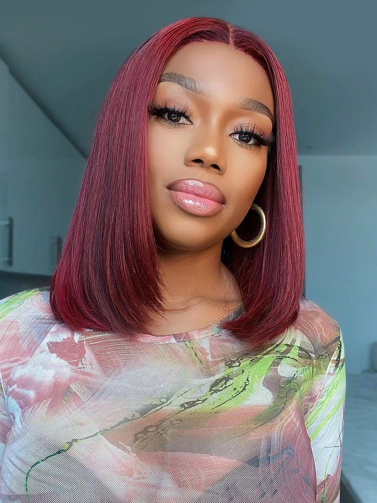 short bob lace front wigs