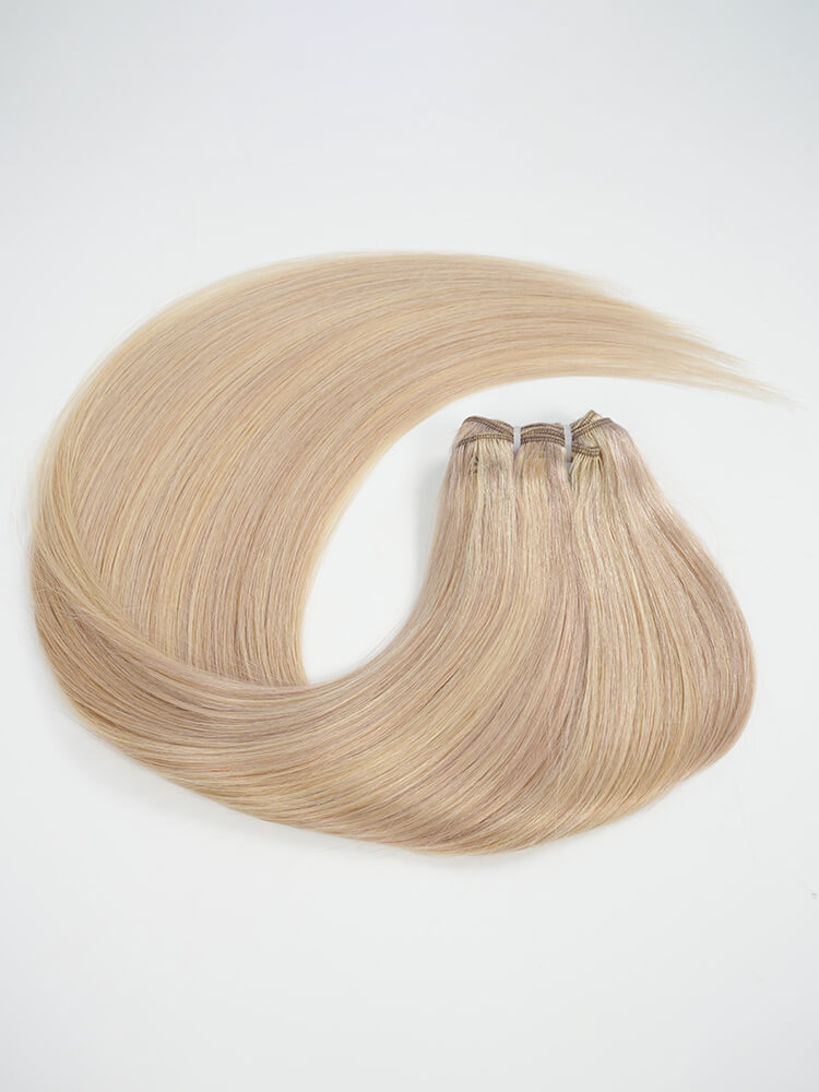 Soft P18/613 Straight Balayage Human Hair Bundles