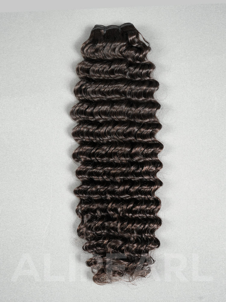 deep curly human hair bundle