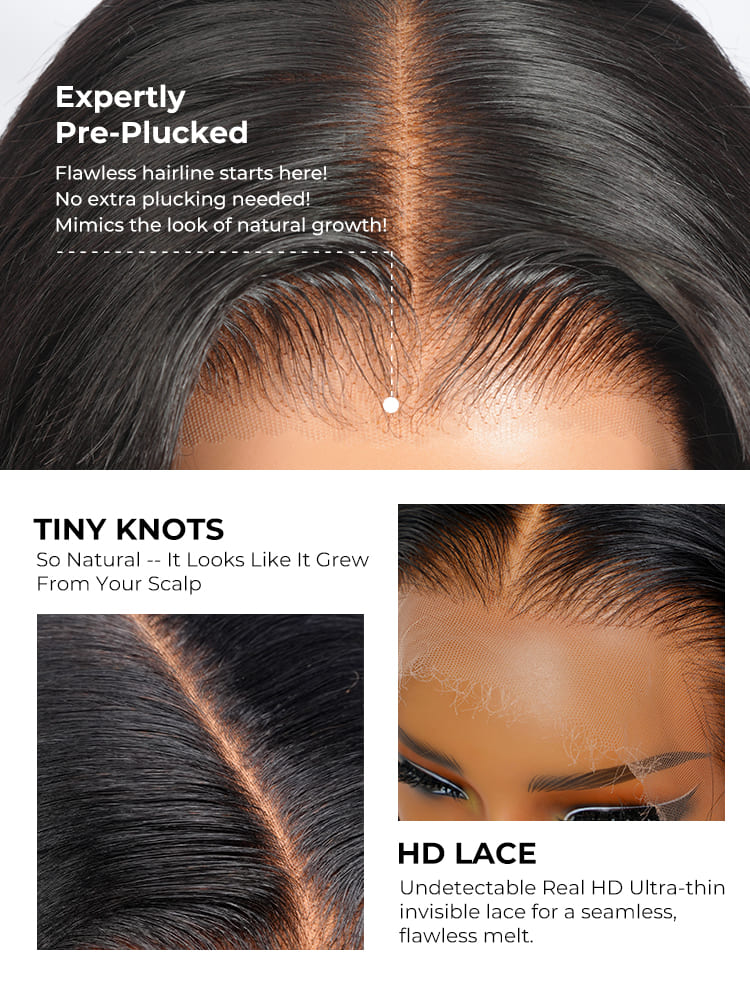  HD 13x6 lace frontal wig with tiny knots