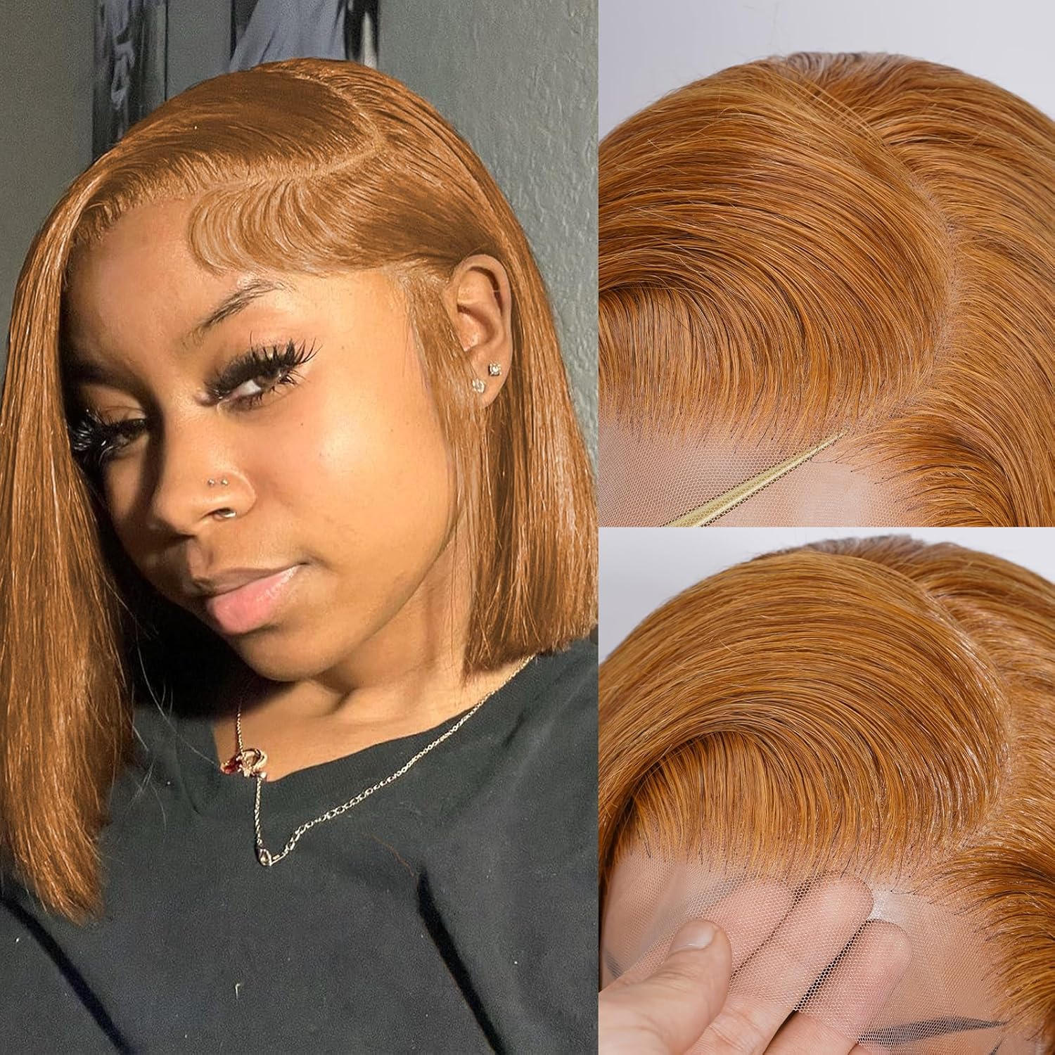 #30 honey blonde bob wig