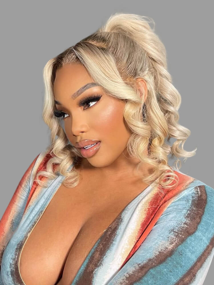 blonde with dark root wig