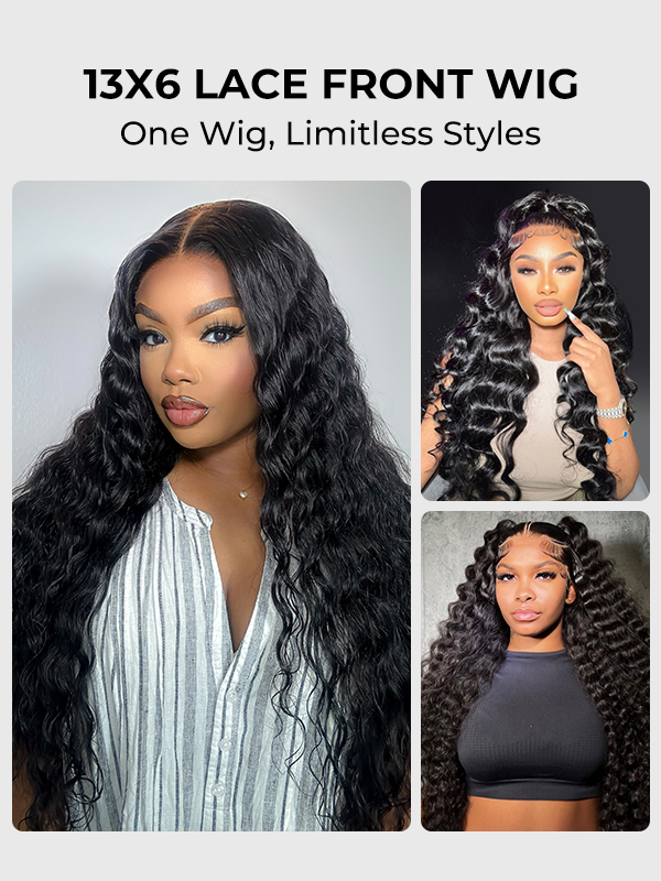 HD lace wig loose deep wave