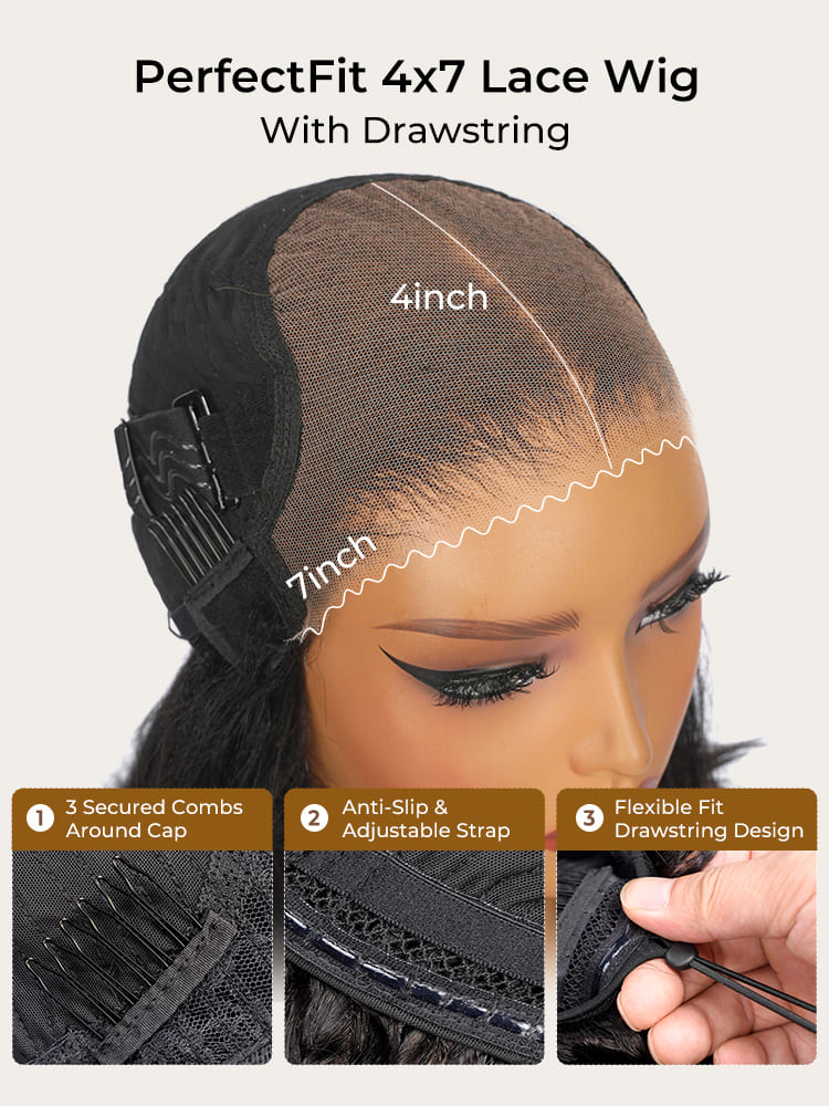7x4 lace closure wig