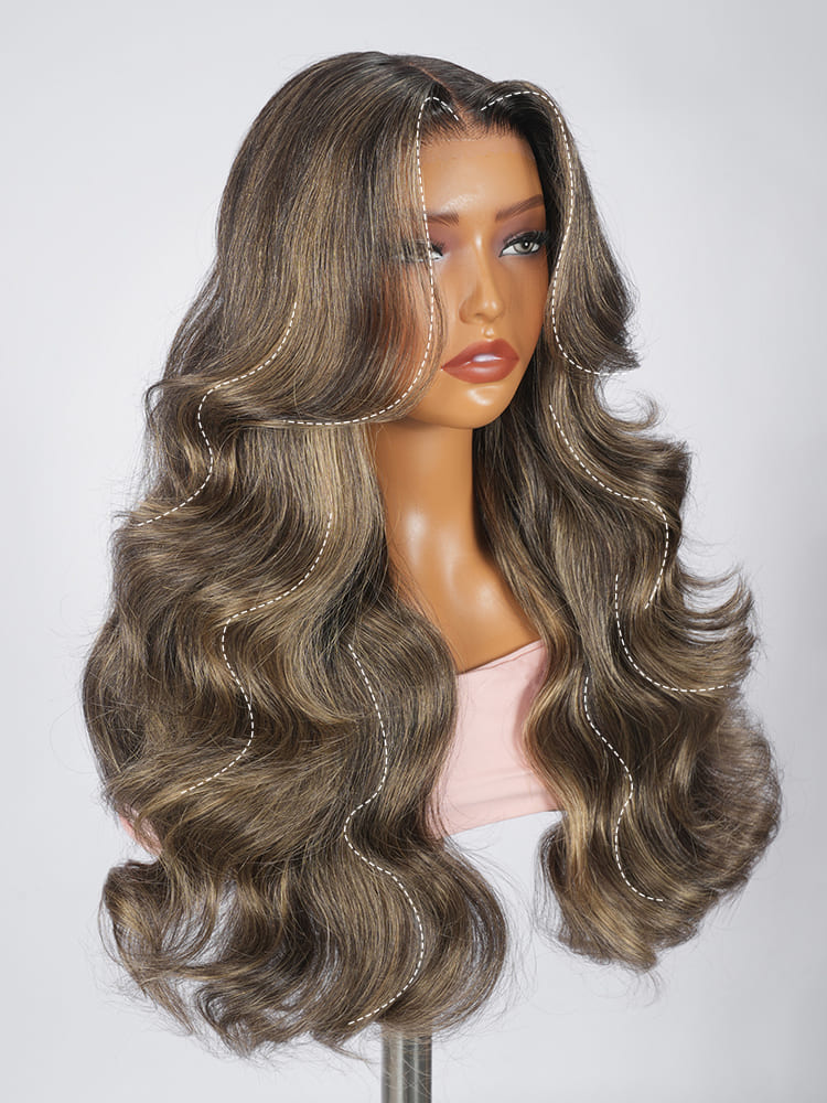 body wave 5x5 lace closure wig