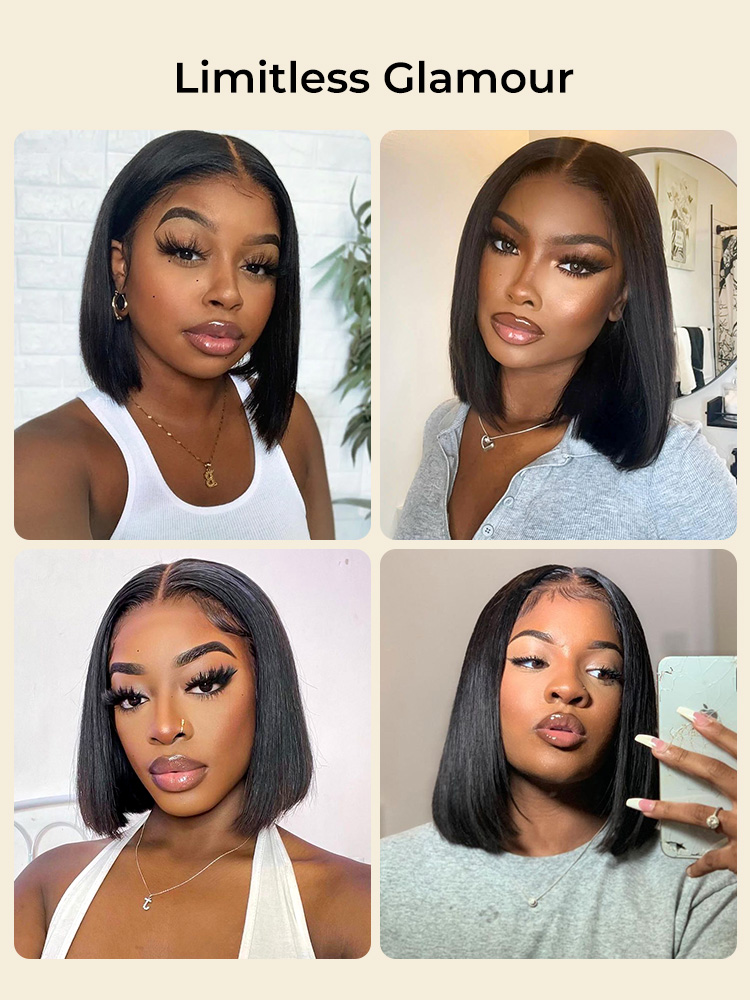 5*5 Lace Closure Bob wig