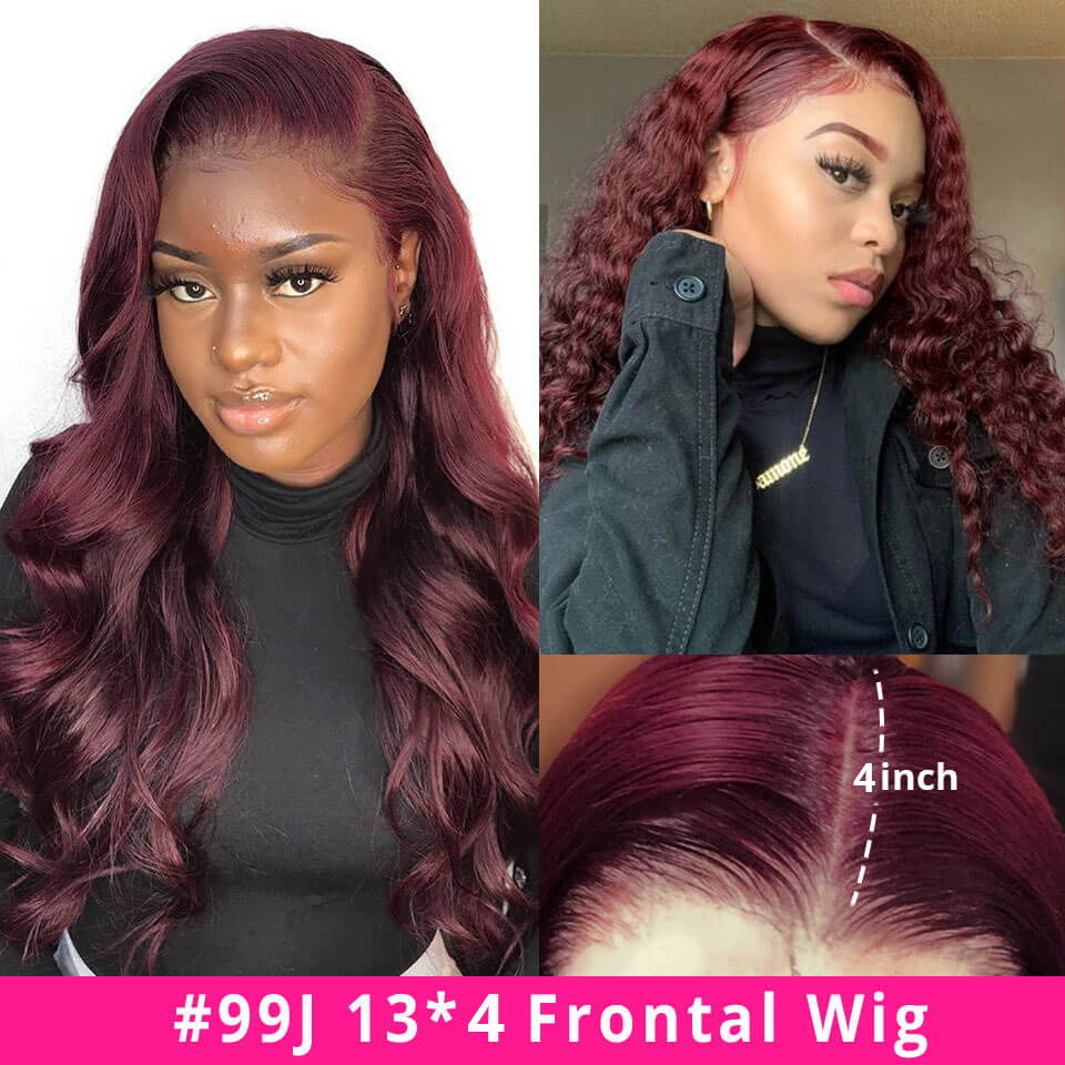 Burgundy Lace Front Wig