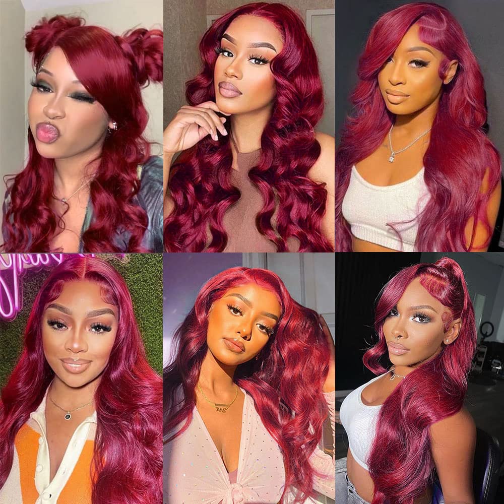 Burgundy Wigs