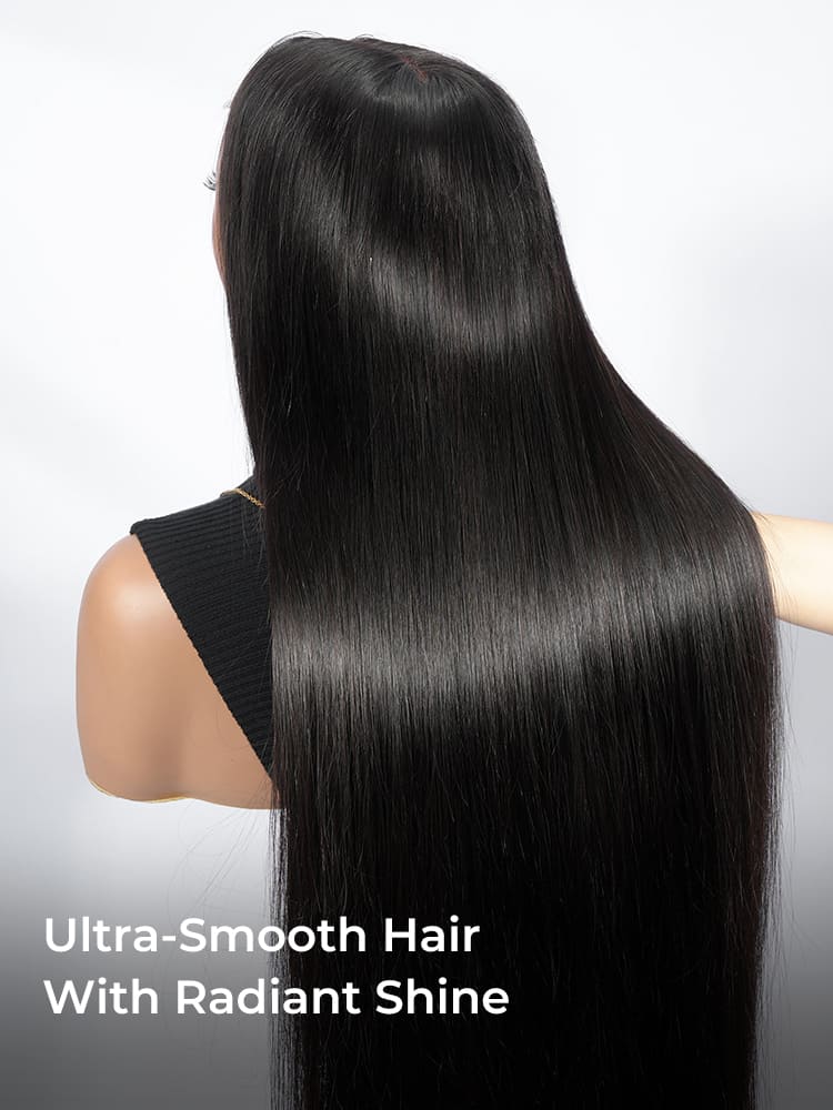 bone straight human hair wig