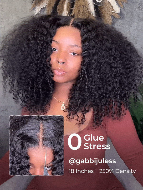 250 Density Tiktok Hot Selling Short Curly Lace Front Wig Ready To Go Glueless Human Hair