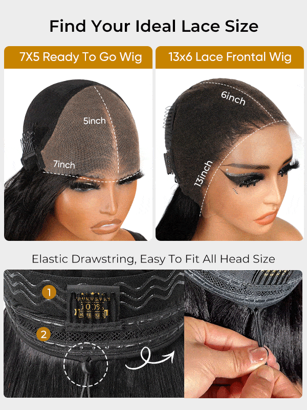 5x7 lace closure and 13x6 lace frontal