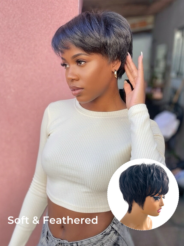Short Pixie Cuts Front Wigs