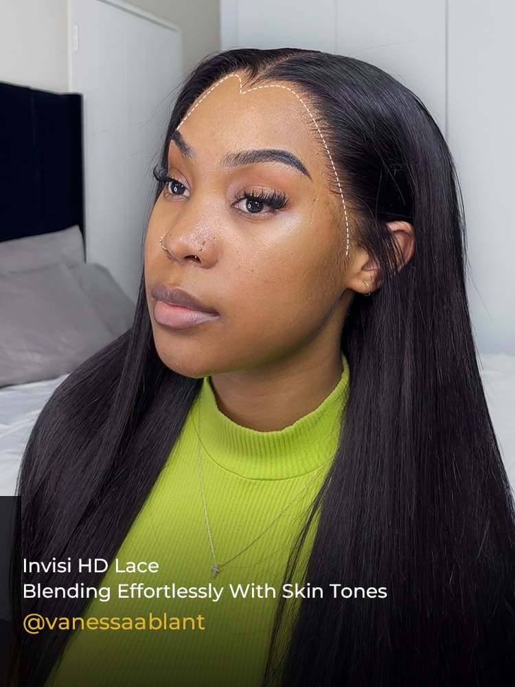 Real HD M Hairline Straight Wig