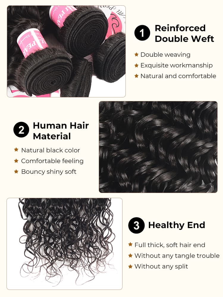 more details with human hair bundles