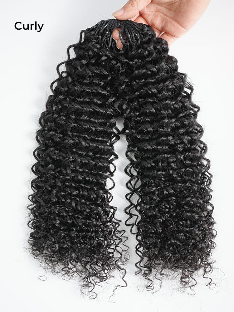 curly crochet human hair