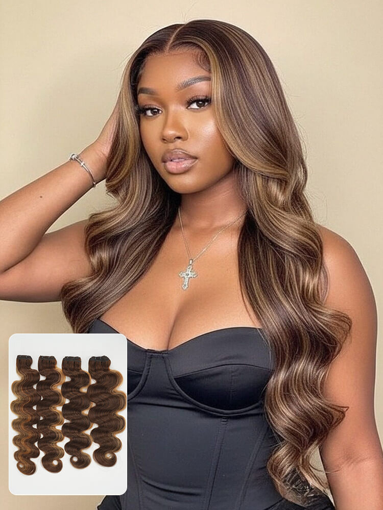 Silky Straight #P4/27 Hair Bundles